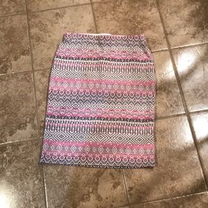 Pencil patterned skirt